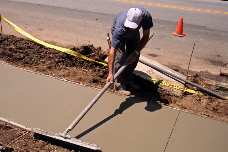 Cement Countertop Installation