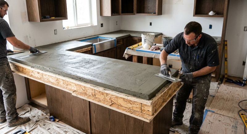 Poured Countertop Installation Service